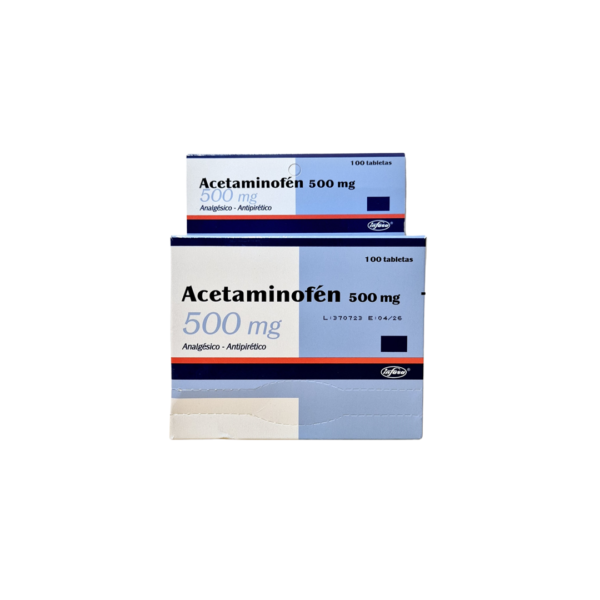 Acetaminofén 500 mg (100 tabletas)