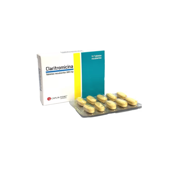 Claritromicina 500mg (10 tabletas)