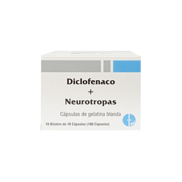 Diclofenaco + Neurotropas (100 cápsulas)