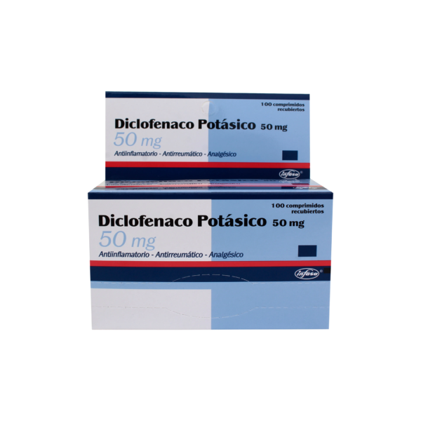 Diclofenaco Potásico 50 mg (100 comprimidos)