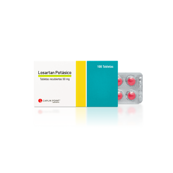 Losartan Potásico 50mg (100 tabletas)