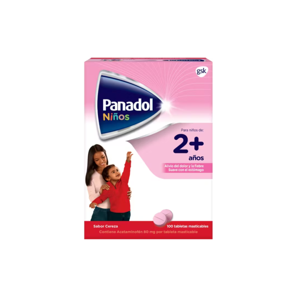 Panadol Niños (100 tabletas masticables)