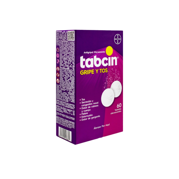 Tabcin gripe y tos (60 tabletas efervecentes)