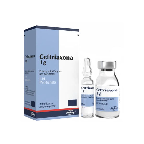 Ceftriaxona 1g Inyectable